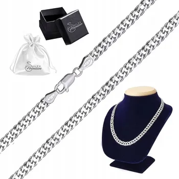 Řetízek Stříbrný řetízek ryzost 925 Náhrdelník Vzor Rombo Rombus | 45 cm x 5 mm