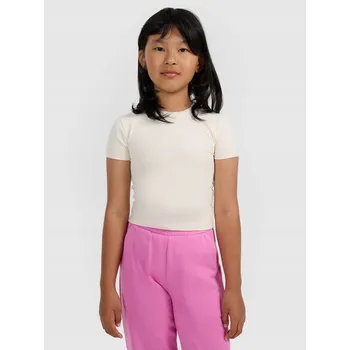 Dětské tričko 4F bílé bavlna velikost 158