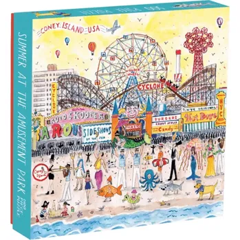 Puzzle Galison Puzzle Léto v zabavním parku 500 dílků