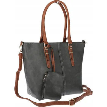 Kabelka Dámská Shopper kabelka Prostorná A4 módní velká taška aktovka 0702 Šedá