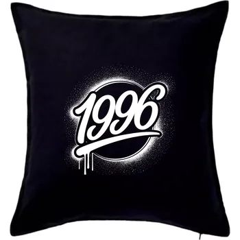 Polštář Narozeninovy ročník graffiti 1996 - Polštář 50x50 - 50x50 - Pouze potah ( Černá )