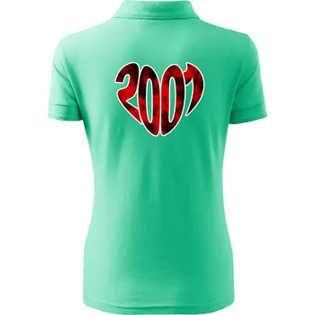 2001 v srdci - Polokošile dámská Pique Polo - 2XL ( Mátová )
