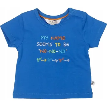 Chlapecké tričko Chlapecké kojenecké tričko s krátkým rukávem modré Kanz, vel. 68