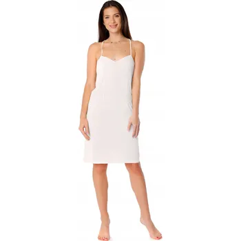 Dámská noční košile Bellivalini Spodnička pod šaty Noční košile viskóza noční BLV50-272 Ecru M