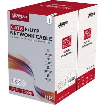 Počítač DAHUA TECHNOLOGY Dahua kabel FTP, Cat6, drát, 4pár, LS0H, Dca, bílý, balení 305m