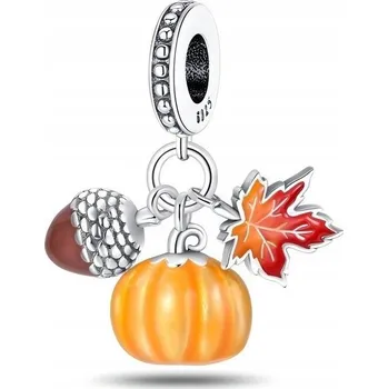 Přívěsek MD podzimní přívěsek charms žalud dýně javorový list PODZIM | S925