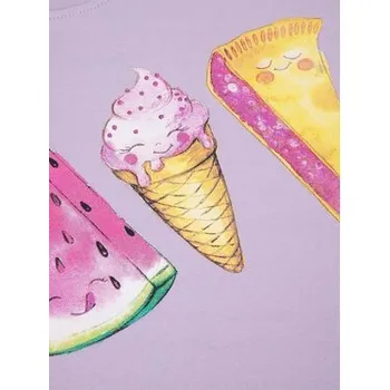 Dívčí tričko Coccodrillo dětské tričko fialové bavlna velikost 104