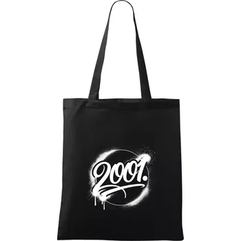 Narozeninovy ročník graffiti 2001 - Taška bavlněná - 42 x 38 cm ( Černá )