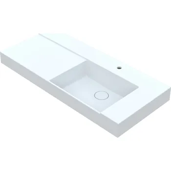 Umyvadlo Vayer Libra L/P 120 umyvadlo na desku, litý mramor Orientace: Levá, VAY-120L