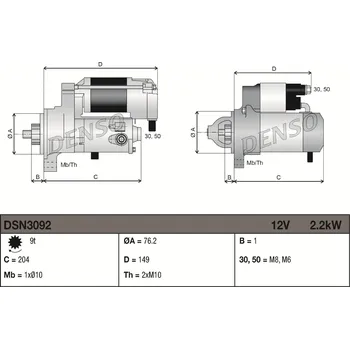 Startér Startér DENSO DSN3092