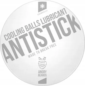 Angry Beards Antistick Snowballs chladivý lubrikant 55 g Intimní hygienický prostředek Angry Beards Antistick Snowballs chladivý lubrikant 55 g