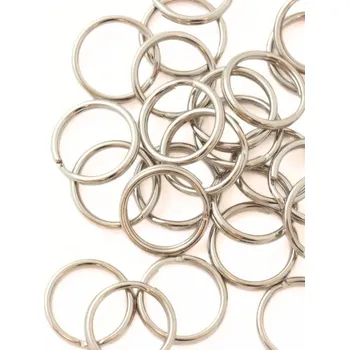 Materiál na výrobu šperku EU Přívěskový dvoukroužek 15/2mm platina