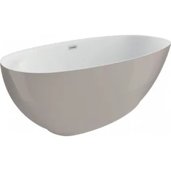 Vana Polimat Kivi volně stojící akrylátová vana 165x75, popel, 00475