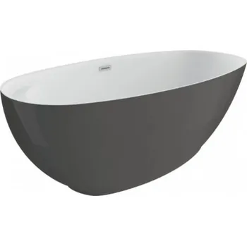 Vana Polimat Kivi volně stojící akrylátová vana 165x75, grafit, 00476