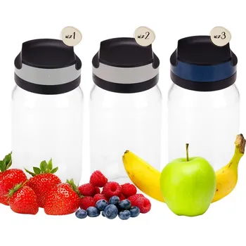 Dóza na potraviny Skleněná dóza 1000ml GLASSER na vločky, suché potraviny, bylinky a koření RAVI