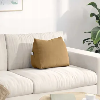 Polštář Polštář na záda Hnědá 45 x 20 x 35 cm Žebrovaná látka