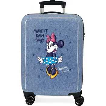 JOUMMA BAGS Luxusní dětský ABS cestovní kufr MINNIE MOUSE Blue, 55x38x20cm, 34L, 4531721