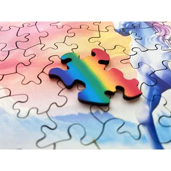 Puzzle Milliwood. Dřevěné puzzle. Jednorožec