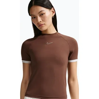 Dámské tričko Dámské tričko Nike Gloss Fitted Top light chocolate