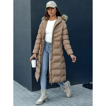 Dámská parka Dámský zimní kabát LUXWARM TY4374 Barva: Béžová, Velikost: L