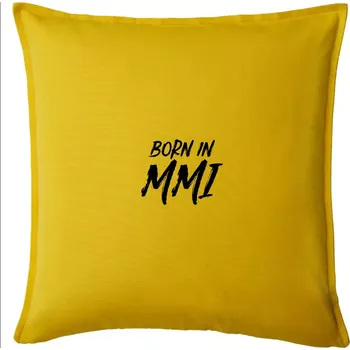 Polštář Born in - Římské číslo 2001 - Polštář 50x50 - 50x50 - Pouze potah ( Žlutá )