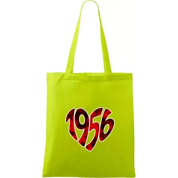 1956 v srdci - Taška bavlněná - 42 x 38 cm ( Limetková )