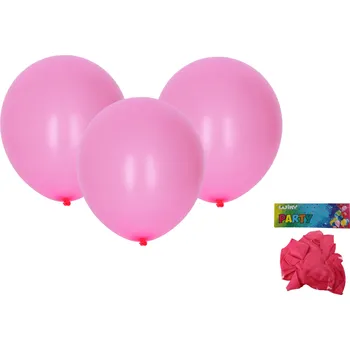 Wiky Balónek nafukovací 30cm - sada 10ks, růžový