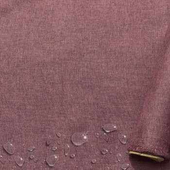 Vodoodpudivá látka Imitace lnu, 220 g/m², šíře 160 cm, švěstka