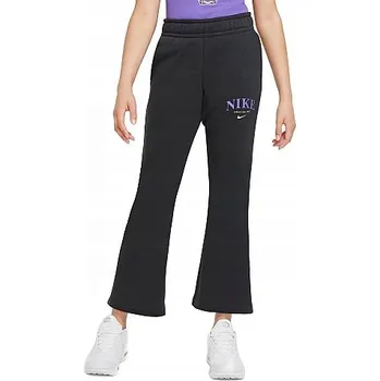 Dívčí oblečení Dětské tepláky nike černé zvony G NSW TREND FLC PANT GIRL vel. XL