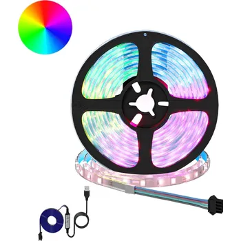 LED páska vidaXL LED pás 24 pcs Černá a průhledná 300 x 0,8 x 0,3 cm Měď a plast