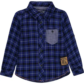 Chlapecká košile Chlapecká košile s kostkovaným vzorem, tmavě modrá Kanz, vel. 116