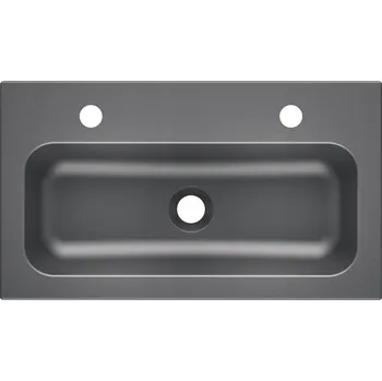 Umyvadlo na desku obdélníkové Axis Moderno 61 cm stříbrné