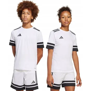 Chlapecké tričko Tričko adidas SQUADRA 25 JSY Y JJ0057 - BÍLÉ, 140 CM