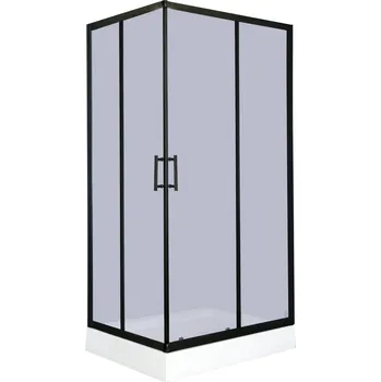 Savana Veduta Juna Plus 100x80 sprchový kout s vaničkou, black, Y9004GB