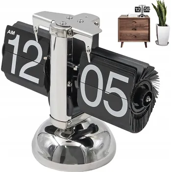 Hodiny RETRO DIGITÁLNÍ HODINY FLIP NA BATERIE S OVLÁDACÍM KNOFLÍKEM DO OBÝVACÍHO POKOJE LOŽNICE