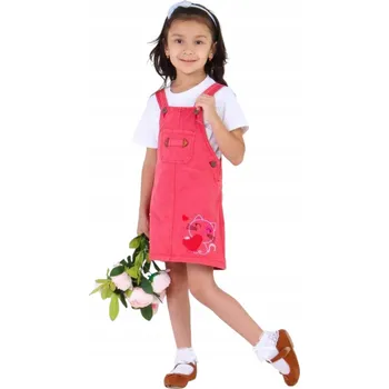 Dívčí šaty Bavlna Šaty BONITO pro dívky, velikost 98, růžové