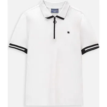 Pánské tričko Polo tričko pro chlapce, velikost 140, bílé. Elegantní tričko Coccodrillo WC4