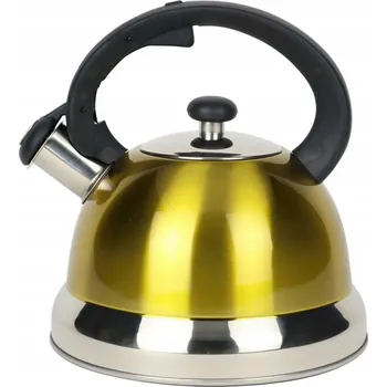 Varná konvice Tradiční ocelová Konvice Rossner 2,5 l žlutá