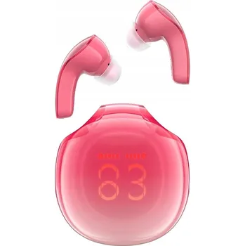 Sluchátka Bezdrátová sluchátka Acefast T9 Bluetooth 5.3 do uší - červená