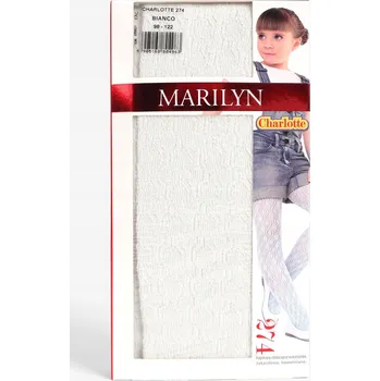 Dětské punčocháče Marilyn, bílé bavlna velikost 98
