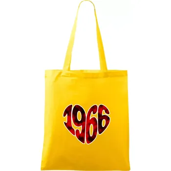 1966 v srdci - Taška bavlněná - 42 x 38 cm ( Žlutá )