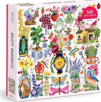 Puzzle Galison Puzzle Květiny plné života 500 dílků