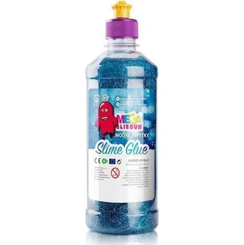 plyšák Megaslizoun PVA slizové lepidlo - Modré třpytky