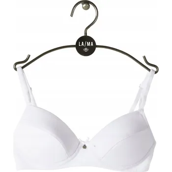 Podprsenka Lama Bavlněná dívčí podprsenka bez kostic G-2000BR 01 bílá 70AA