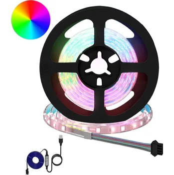 LED páska vidaXL LED pás 24 pcs Černá a průhledná 120 x 0,8 x 0,3 cm Měď a plast