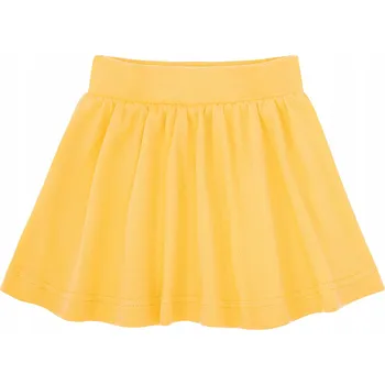 Dámská sukně TuSzyte | Bavlněná sukně basic, žlutá, výrobek PL VEL..92