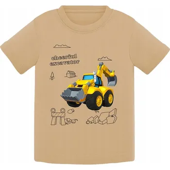 Chlapecké tričko Tup Tup dětské tričko béžové bavlna velikost 128