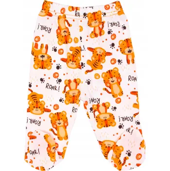 Dupačky Bezúcpové polodupačky kojenecké bavlna velikost 74 BÍLÉ (MEDVĚD)