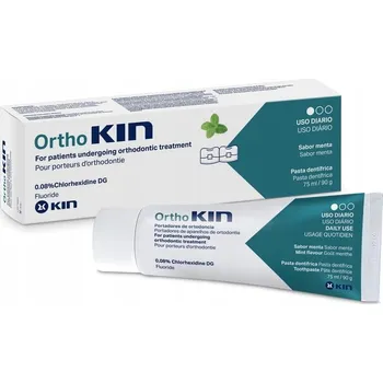zubní pasta Ortodontická zubní pasta KIN s mátovou příchutí 75 ml