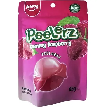 Bonbon Želatinové bonbóny s příchutí malin 65 g - Amos